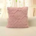 Pink tufted diamond throw pillow cover, soft plush couch cushion case for home living room. - Pillowcase 30*50cm / Pink