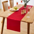 Modern red satin table runner for dining table wedding party decor home textile. - 30*240cm / Red