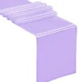 Purple satin table runner for modern home dining table wedding party decor purple. - 30*240cm / Purple