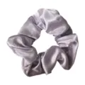 Licht paarse satijnen haarelastiek, klassieke vintage stijl paardenstaart haaraccessoire. - Paars