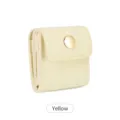 Mini borsa portaoggetti per gioielli pieghevole viaggio portatile orecchino anello giallo - Giallo