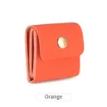 Piccola custodia per gioielli pieghevole arancione organizer da viaggio per anelli orecchini - Arancione