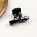 Black bow hair claw clip for women, elegant resin shark clip for daily hair styling. - Flat Knot Bowknot Claw / 8cm / Black