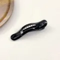 Minimalist Black Hair Claw Clip, Glossy PC Shark Clip Basic Hair Accessory Variant - Duckbill Claw / 11cm / Black