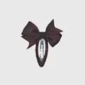 Brown bow hair clip detail, sweet ribbon snap hairpin for girls and kids, daily hair accessory. - 3#