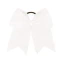8-inch grosgrain ribbon swallowtail hair bow detail, classic white hair tie for kids cute style. - 4#
