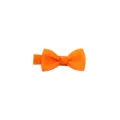 Orange hair clip for cute baby girls handmade solid bow non slip cute toddler hair accessory - Bright Orange (15#)
