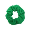 Green fabric hair scrunchie for women, casual daily simple hair tie hair accessory elastic - Green