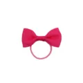 Elastico per capelli con fiocco in gros-grain rosa, primo piano accessorio bimba carino. - Rosa Brillante (8#)