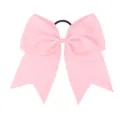 Rosa 8 Zoll Ripsband Haarschleife Cheer Bow mit Haargummi für Kinder Mädchen Haarschmuck - 17#