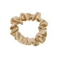 Elastico per capelli in raso classico oro champagne, tessuto morbido effetto seta per styling. - Codice 32