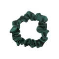 Elastico per capelli in raso verde scuro da donna, elegante accessorio effetto seta. - 37#