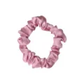 Elastico per capelli in raso rosa, morbido legaccio effetto seta, elegante fascia vintage donna. - Codice 46