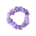 Elastico per capelli in raso viola da donna, accessorio elegante effetto seta per look chic. - 80-1#