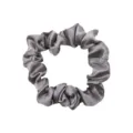 Scrunchie in raso minimalista da donna, elastico per capelli morbido effetto seta vintage grigio - 85#