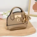 Mini δερματίνη τσαντάκι πορτοφόλι κλειδοθήκη για αποθήκευση κραγιόν και ακουστικά νέα - Χακί