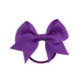 Fiocco per capelli in nastro grosgrain viola elastico per ragazze bambini simpatici accessori - Viola (19#)