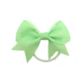 Fiocco per capelli in nastro gros-grain verde elastico per bambini ragazze accessori dettaglio - Verde Pallido (18#)