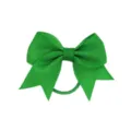 Fiocco per capelli in nastro gros-grain verde tinta unita elastico donne e bambini - Verde (17#)