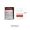 Lot de 5 Rubans Adhésifs Washi Tape Décoration Scrapbooking 1.0cm x 2m Motif Carreaux - Sujian-9