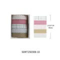Set de ruban adhésif washi décoratif 5 rouleaux 1cmx2m motif floral mignon DIY agenda - Sujian-10