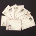 Ensemble de papeterie de style vintage avec des motifs rétro pour vos lettres d'amour. - Beige Années Dorées