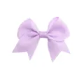 Light purple grosgrain ribbon swallowtail hair bow detail, simple cute kids hair accessory. - 6# (Light Purple)