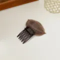 Hair volume bump it pad brown mesh hair root lifting insert comb hair styling tool - Insertion Style / Coffee