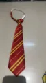 Striped JK DK School Style Lazy Necktie Red and Yellow College Uniform Tie for Students - Red Yellow Stripe