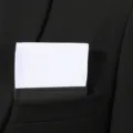 Taschino da uomo formale bianco per abito da sposa affari decorazione tasca sul petto. - Bianco