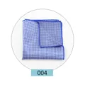 Heren pochet blauw wit houndstooth patroon pak accessoire bruiloft bruidegom zakdoek - Kleur 004
