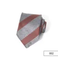 Cravatta da uomo a righe stile business classica cravatta in poliestere per abito ufficio. - Colore 002