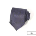 Cravatta Uomo Affari Classica Paisley Vintage Blu Nero Poliestere Stile Moda Cravatte - Colore 004