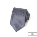 Cravatta uomo classica fantasia paisley elegante per affari matrimonio 8cm poliestere seta - Colore 004