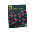 Beaded magic hair comb with double comb design, elegant rose flower pattern for styling. - Rose Red