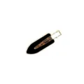 Stylish black metal duckbill hair clip, elegant side barrette for women daily hair styling. - Black Seed Shape