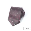 Cravatta da uomo d'affari a righe stile vintage tessuto in poliestere vista dettagliata elegante - Colore 006
