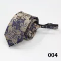 Cravatta con zip da uomo affari pigro 6cm motivo paisley abbigliamento formale dettaglio - Colore 004