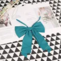 Solid color large bow tie for JK uniform, elegant college style neckwear accessory. - 012