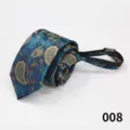 Cravatta con cerniera uomo affari formale fantasia cachemire 6cm cravatta pratica dettaglio - Colore 008