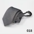 Cravatta con cerniera da uomo d'affari, trama grigia 6cm cravatta formale dettaglio. - Colore 018