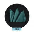 Pañuelo de bolsillo verde oscuro para hombre traje accesorio formal elegante variante 006 - Verde oscuro