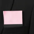 Taschino rosa da uomo abito fazzoletto in seta formale accessorio di moda elegante - Rosa