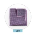 Men houndstooth pocket square formal suit handkerchief wedding groomsmen pocket accessory - Color 007