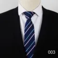 Cravatta a righe da uomo classica d'affari larghezza 8cm cravatta da abito professionale. - Colore 003