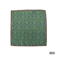 Heren vintage paisley pochet groen blauw pak zakdoek stijlvol detail mode accessoire. - 003