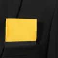Taschino da uomo giallo fazzoletto da abito formale accessorio per tasca sul petto matrimonio - Giallo