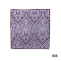 Pañuelo de bolsillo paisley morado para hombre, detalle de traje retro elegante. - 008
