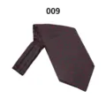 Detailansicht der Herren Business Jacquard Krawatte, klassisches Rankenmuster für Anzüge. - 009 (Schwarz Rot Muster)