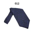 Herren Business Jacquard Halstuch Luxus schwarz blaue Schnörkel Krawatte Anzug Zubehör - 012 (Schwarz Blau Ranke)